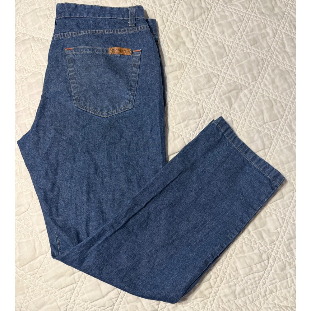 Rasco FR Mens 34 x 30 CAT 2 NFPA 2112 Flame Resistant Workwear Denim Jeans Blue